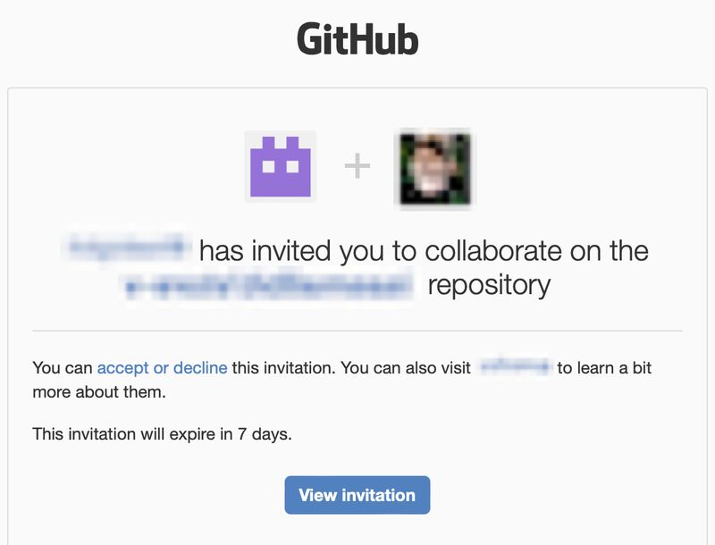 GitHub Collaboration Invitation